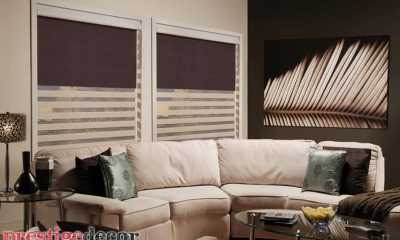 Our Tri-shade horizontal blinds give you total lighting (blackout) and privacy control.