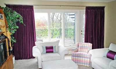 Beautiful purple drapes