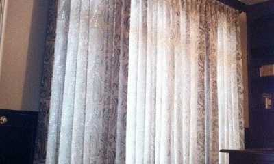 Beautiful pinch pleat drapes