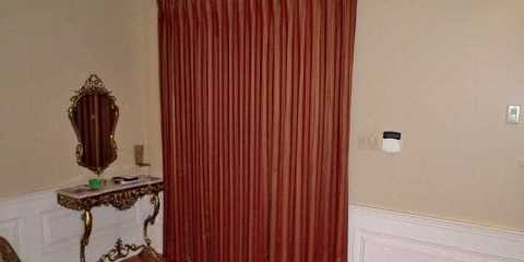 Functional  Draperies on an enterance