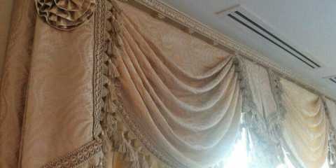 closeup of luxurious window treatments in a penthouse condo in Yorkville Toronto
