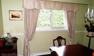 Beautiful drapes with a valance