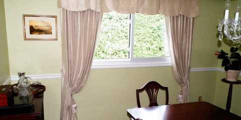 Beautiful drapes with a valance