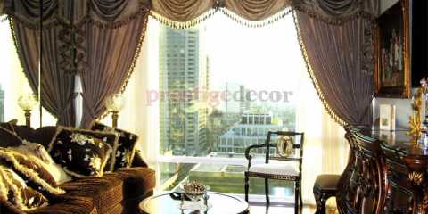 Luxurious custom curtains in Toronto - Downtown Condo, Bay St. and Dundas St. West area.