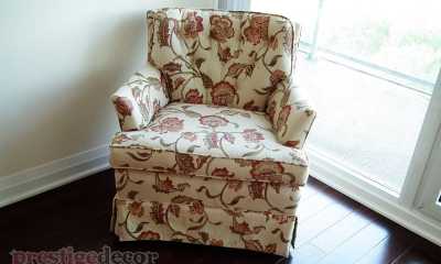 Custom chair reupholstery