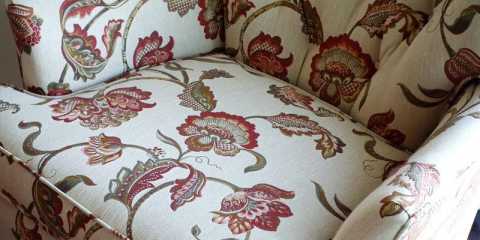 Custom chair reupholstery beautiful quality fabric