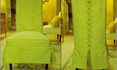Custom furniture reupholstery - elegant