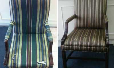 Office/dining chair with piping on bias can do wonders to any piece of furniture.