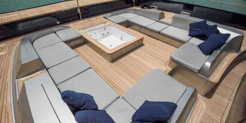 Yacht seating fabrics