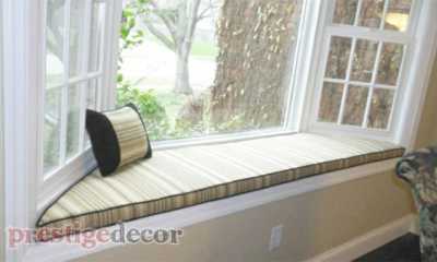 Bay Window Seat Cushions Stripes