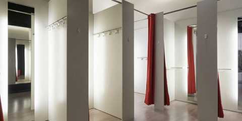 Fitting room curtains toronto