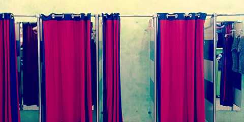 Modern fitting Rooms drapery