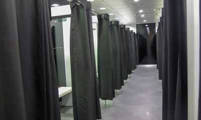 Modern Fitting room commercial curtains
