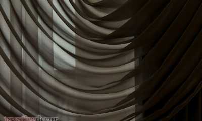 Modern sheer fabric grey commercial