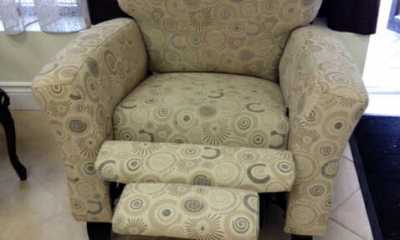 Recliner chair upholstery
