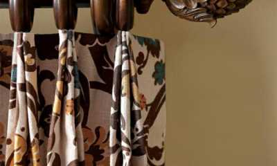 Wood Curtain Rods and Drapes