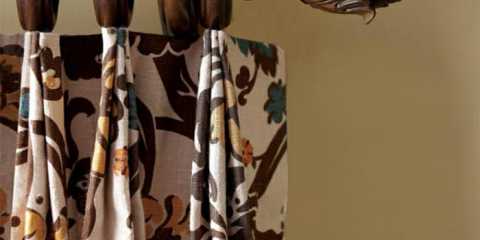 Wood Curtain Rods and Drapes