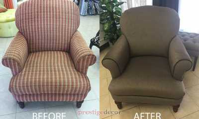Totally new look for this chair after upholstery