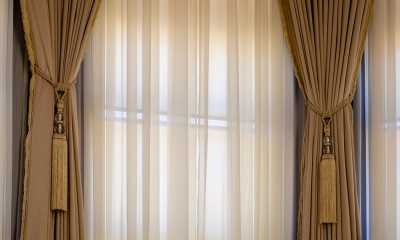 High ceiling curtains sheers