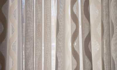 Decorative pattern sheer drapery