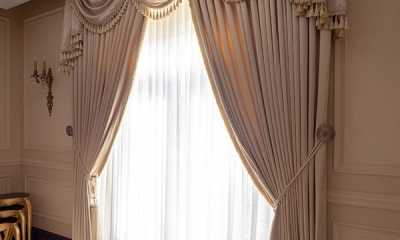 Dining room curtains sheers swags