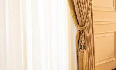 Curtains with sheers and matching  tiebacks