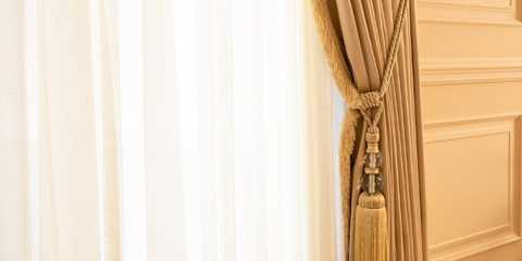 Curtains with sheers and matching  tiebacks