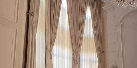 High ceiling window treatments