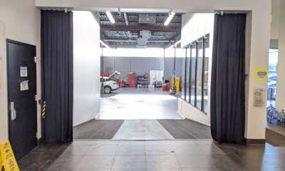 Tesla Showroom Curtains Toronto