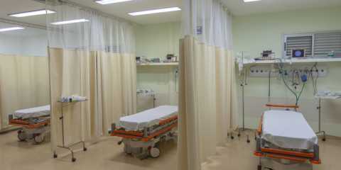 Curtains in a Mississauga hospital