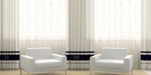 White Clear Condo Curtains Window Treatments