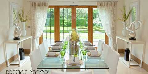 Dining Room Custom Curtains