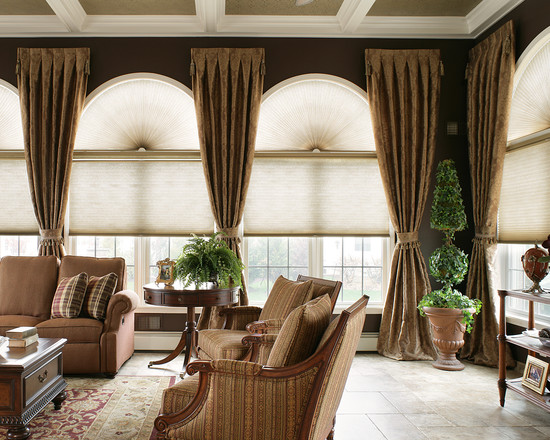 5 Arch Window Treatment Tips Prestige, Curtains For Arched French Doors
