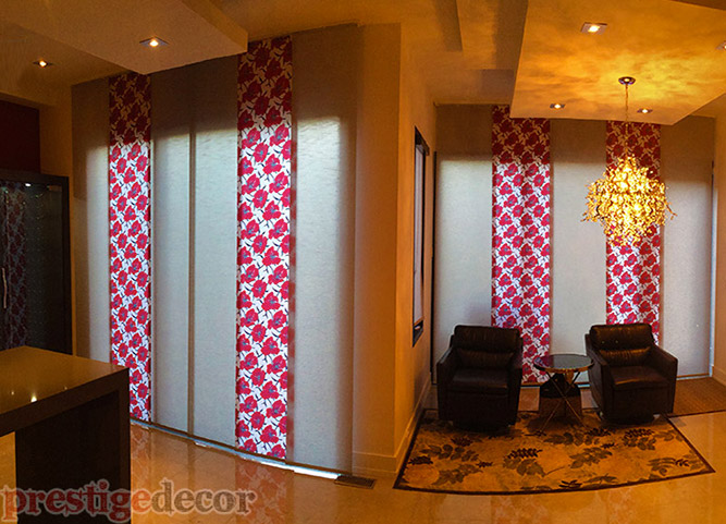 large pattern vertical blinds