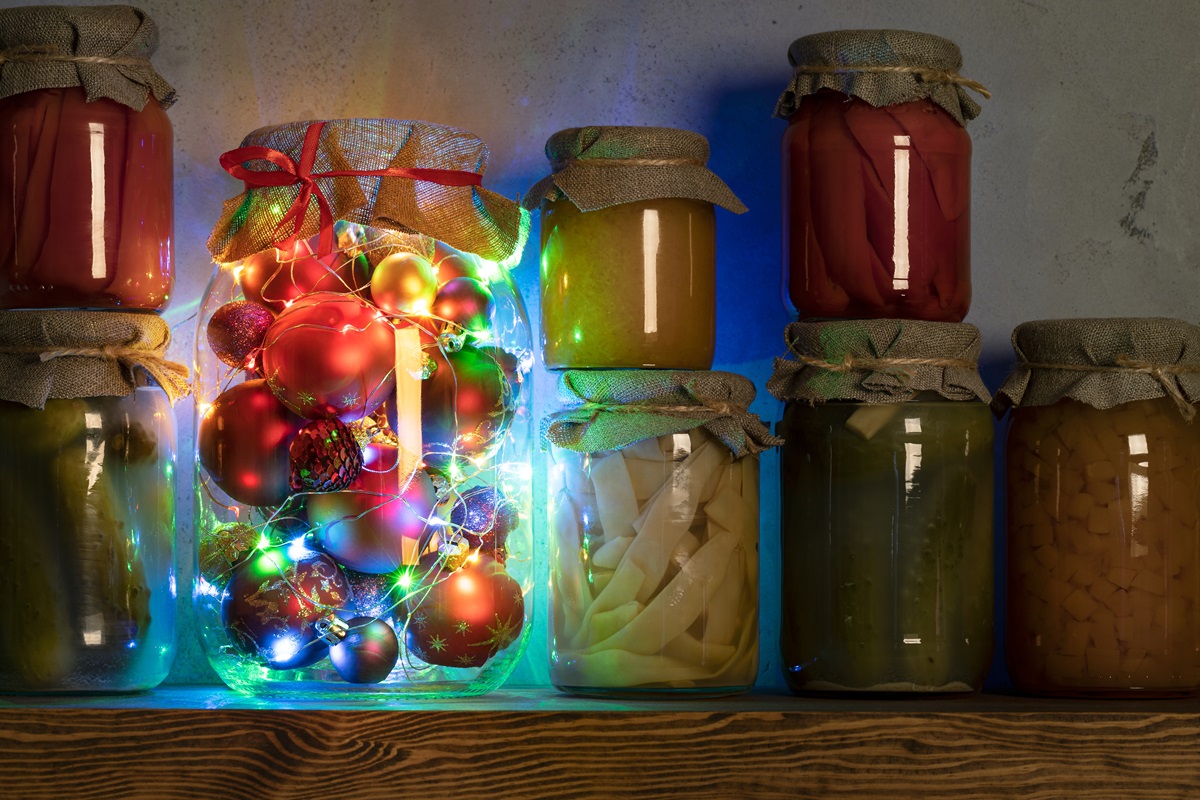Colorful Christmas Jar