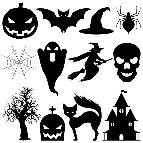 One of the easiest and cheaper options to decorate your windows this Halloween is using silhouetted decorations!