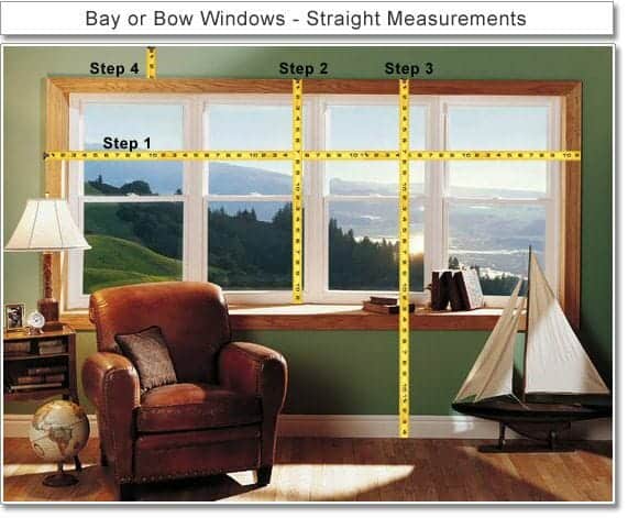 bay or bow window measurements - straight