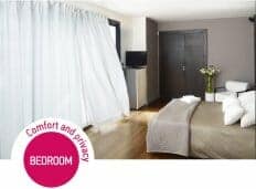 bedroom automated draperies Irismo 45