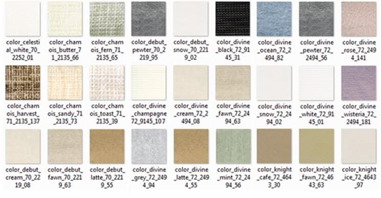 Cellular Shades Blinds Colours 2