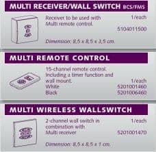 Wall switch - remote controlled electric curtains