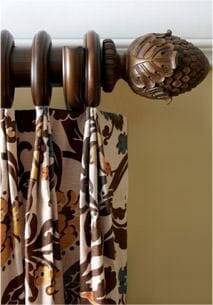 Quality wood drapery hardware in Mississauga