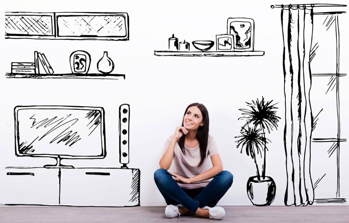 Dreaming about new apartment.