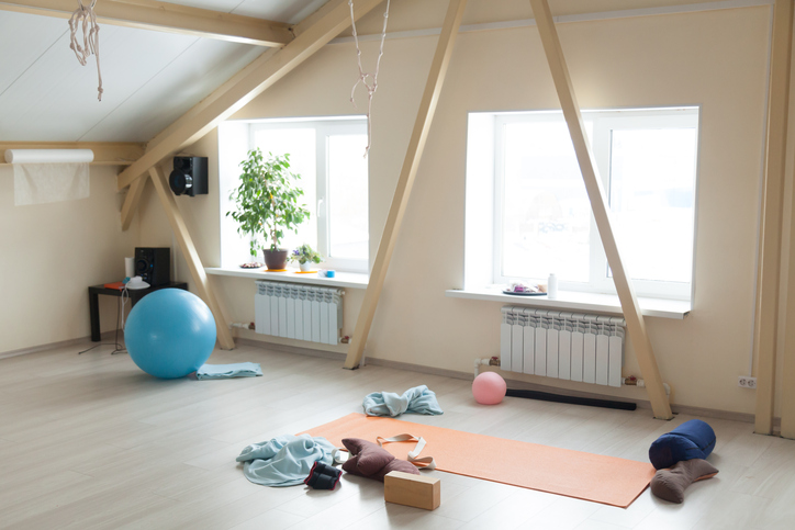 Yoga class interior