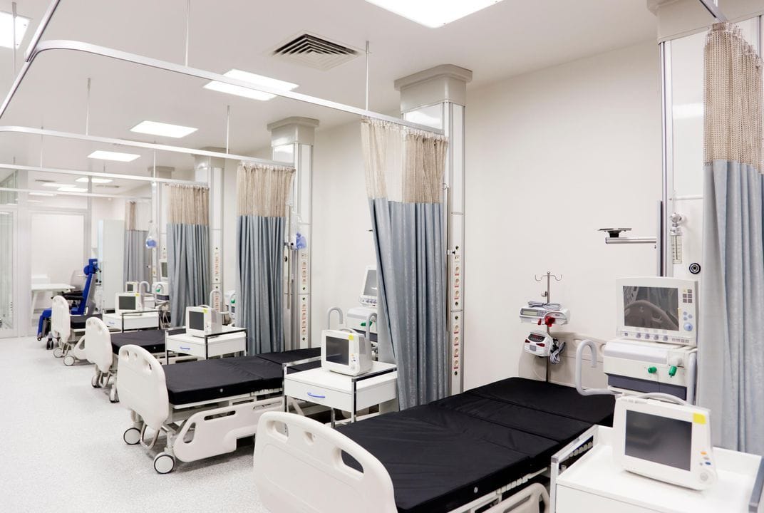 curtains installed in Toronto hospital