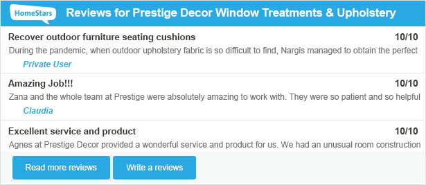 Homestars Reviews Prestige Decor Window Treatments Upholstery