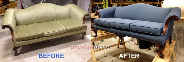 camel back sofa reupholstery