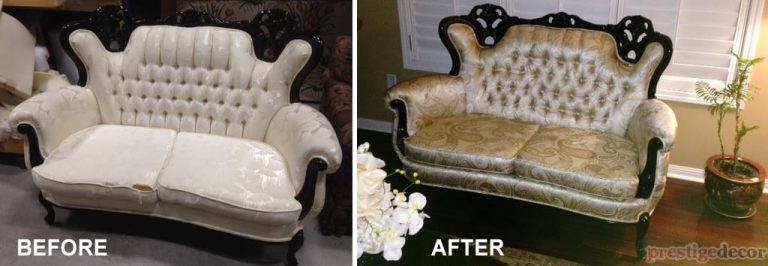 love seat re upholstery silk