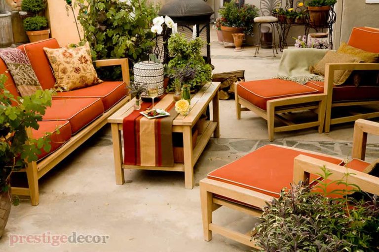 orange outdoor fabrics