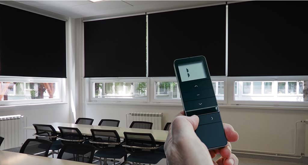 commercial motorized blinds