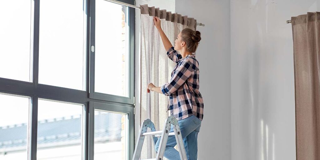 Hanging Curtains Without Drilling (For Renters or Temporary Setups)